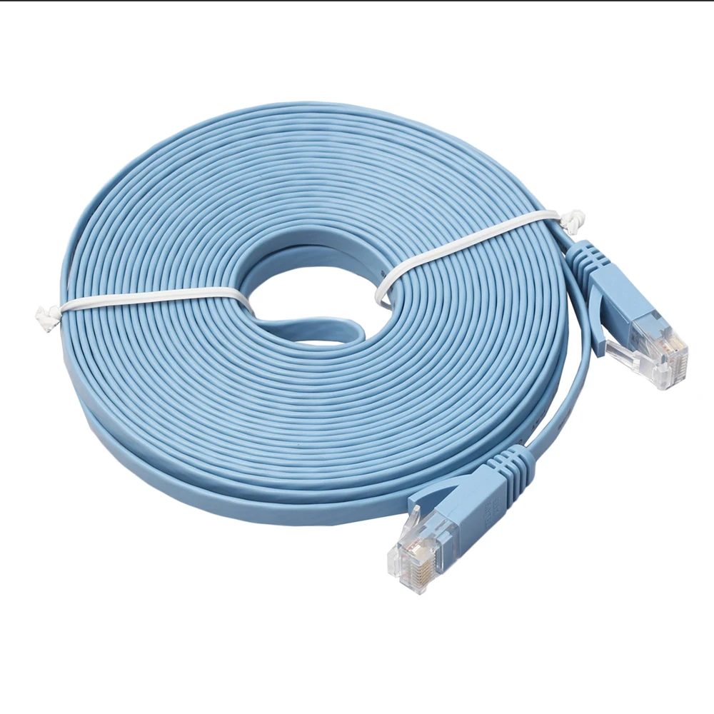 Плоский CAT 6 RJ45 сетевой Ethernet коммутационный кабель для модемного маршрутизатора