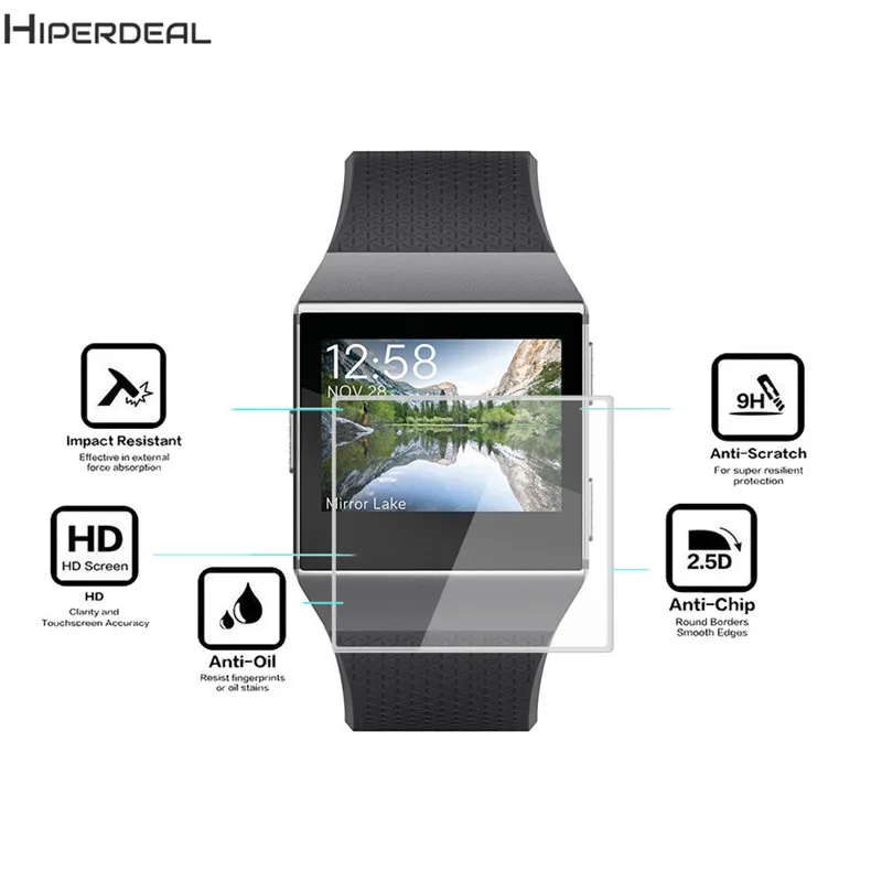HIPERDEAL Protector Film For Fitbit Ionic Clear Explosion-proof LCD TPU Full Cover Screen Smart Watch QIY30 |