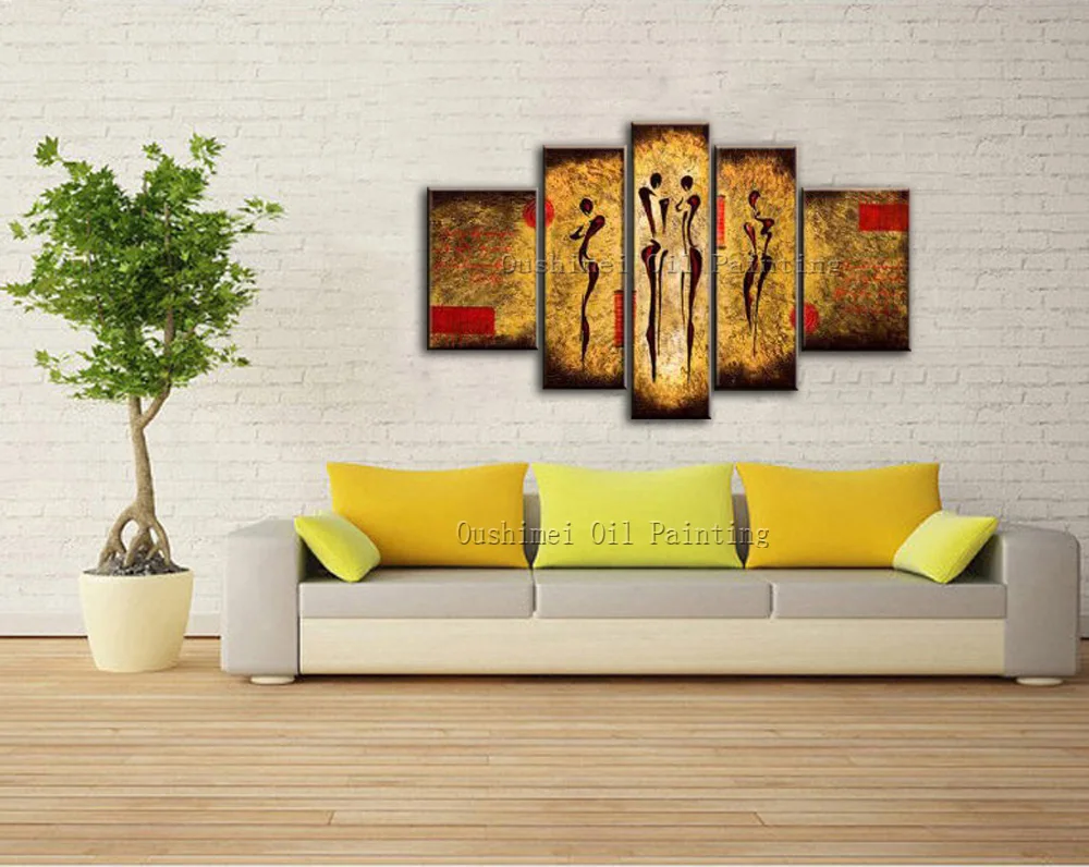 Ручная работа высокое качество современный абстрактный портрет танцора картина