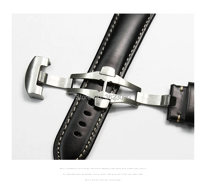 Ремешок из натуральной кожи для часов Panerai LUMINOR MARINA 1950 PAM01359 1359 коровья кожа мужской ремешок 22 мм 24 мм