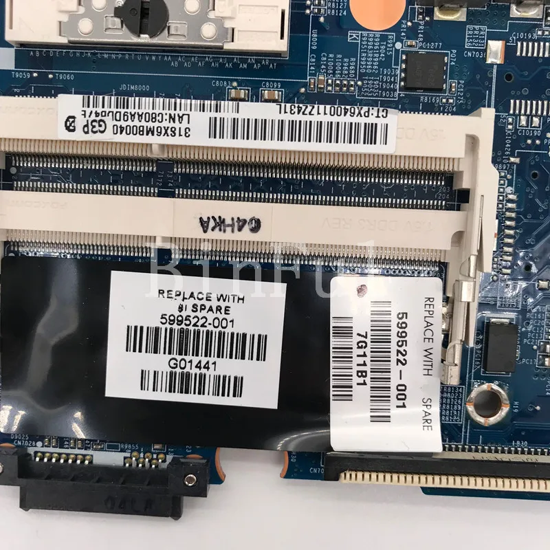 Высококачественная материнская плата для ноутбука Probook 4421S 599522 001 501 601 HM57 HD5470 100%