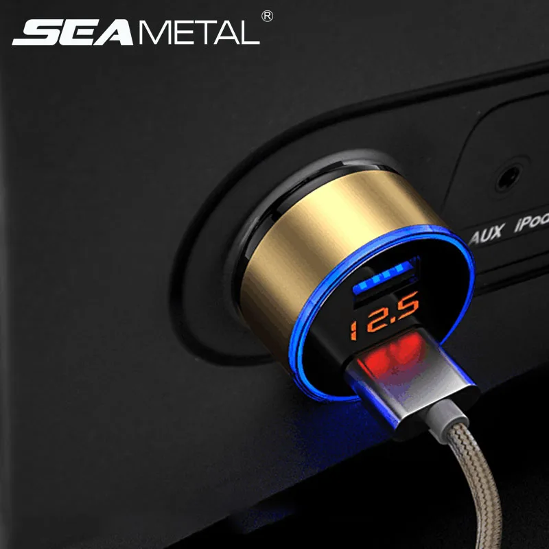 Автомобильное зарядное устройство для прикуривателя с USB 12 24 В универсальный