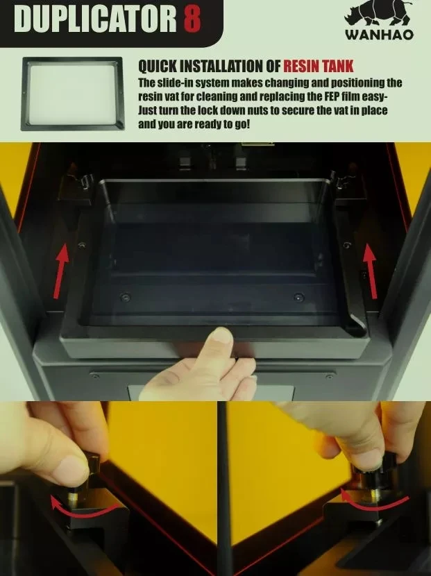 WANHAO Бестселлер D8 Прямая с фабрики DLP 3d принтер сенсорный экран 405 УФ Смола техническая поддержка wifi все STL файл
