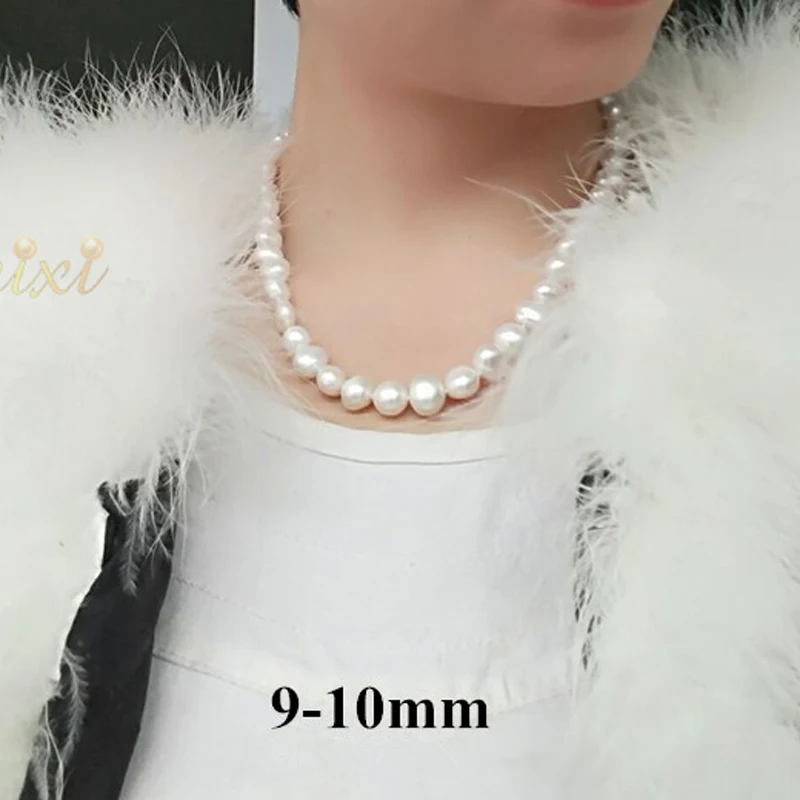 Женское Ожерелье с пресноводным жемчугом [ZHIXI] | Украшения и аксессуары