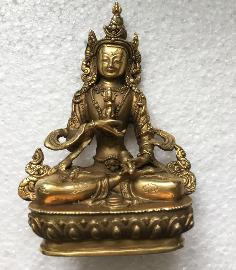 15 см Тибет буддизм бронзовые статуи Будды Vajrasattva Быстрая доставка | Дом и сад