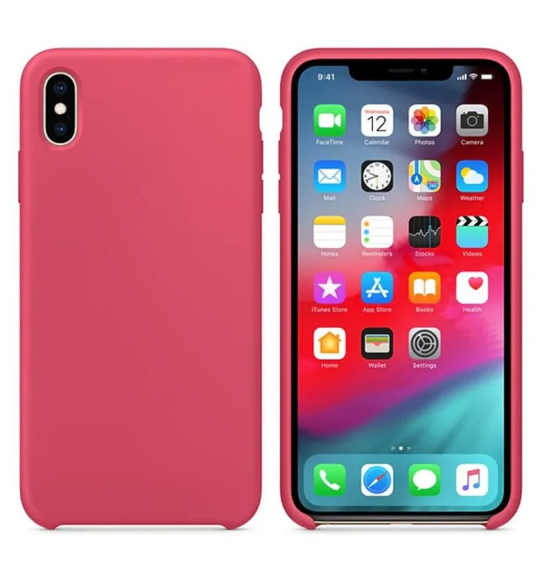 Hibiscus Для iphone Xs Max чехол IMD кожа жидкий силиконовый официальный логотип Стиль Защитная крышка для iphone XS XR Xs Max 5,8/6,1/6,5 Дюймов - Цвет: Hibiscus