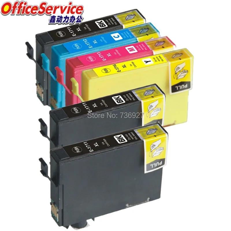 

6X Compatible ink Cartridge T1701 T1711 For Epson XP-33 XP-103 XP-203 XP-207 XP-406 XP-413 XP-303 XP-306 XP-403 XP-313 printer