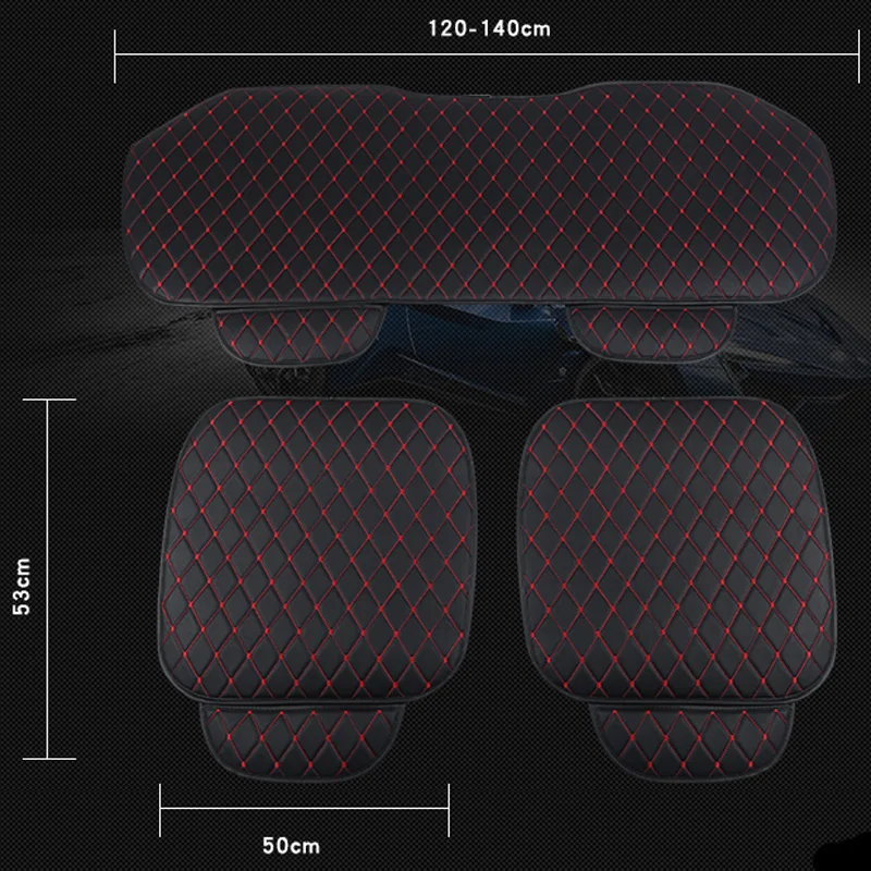 Универсальный кожаный чехол для автомобильного сиденья 3 шт./компл. подушка