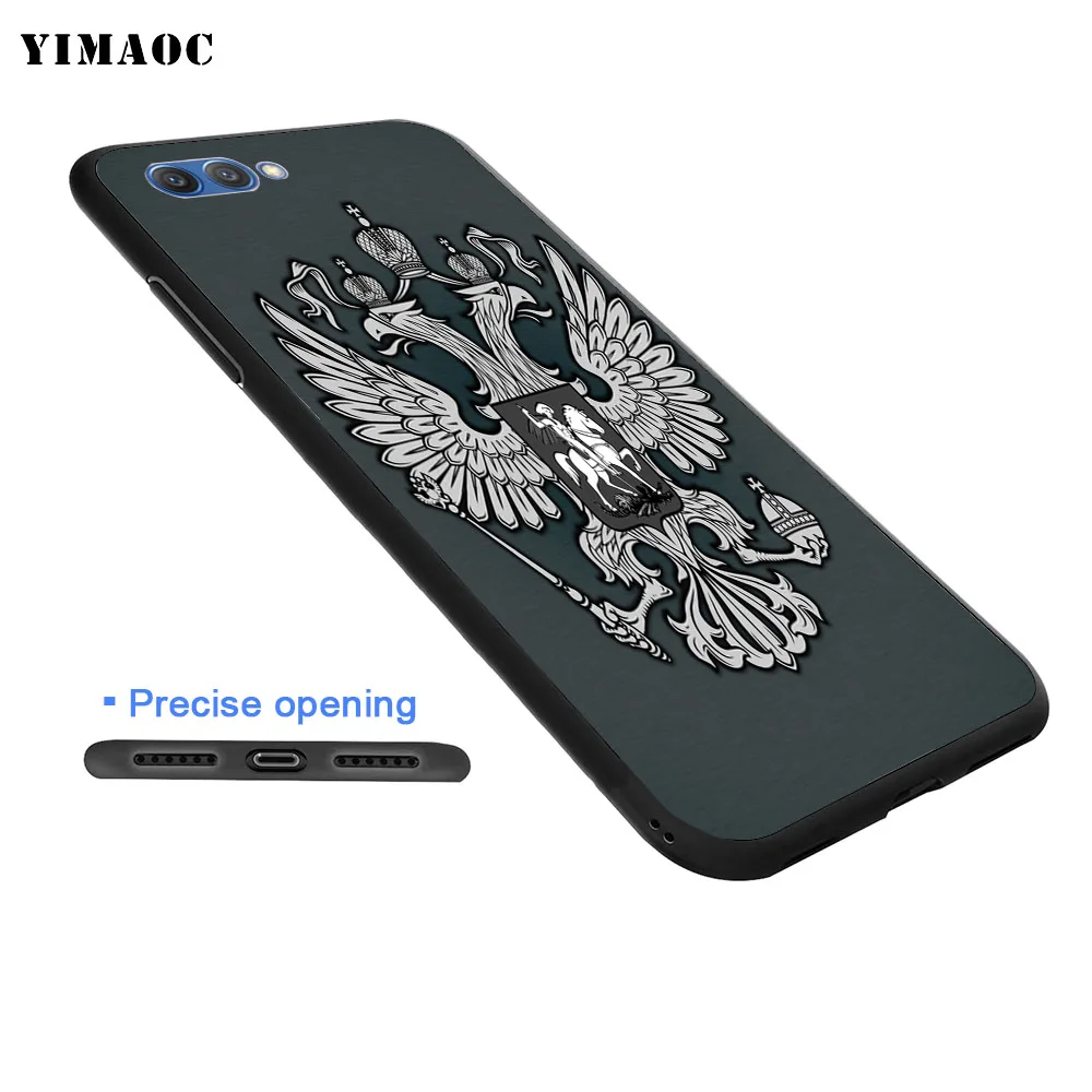 YIMAOC russia Flag coat of arms Soft Case for Huawei Honor Note 10 9 Lite 8C 8X 8 7X 7A 3GB Pro 7C 6A |