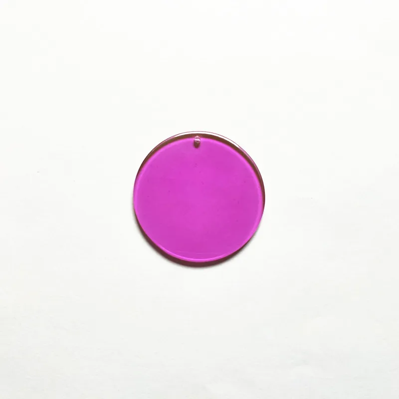 purple Новое поступление! 35 мм 100 шт Акриловые Неоновые подвески в форме монеты для сережек/сережек аксессуары/детали для серег DIY - Цвет: purple