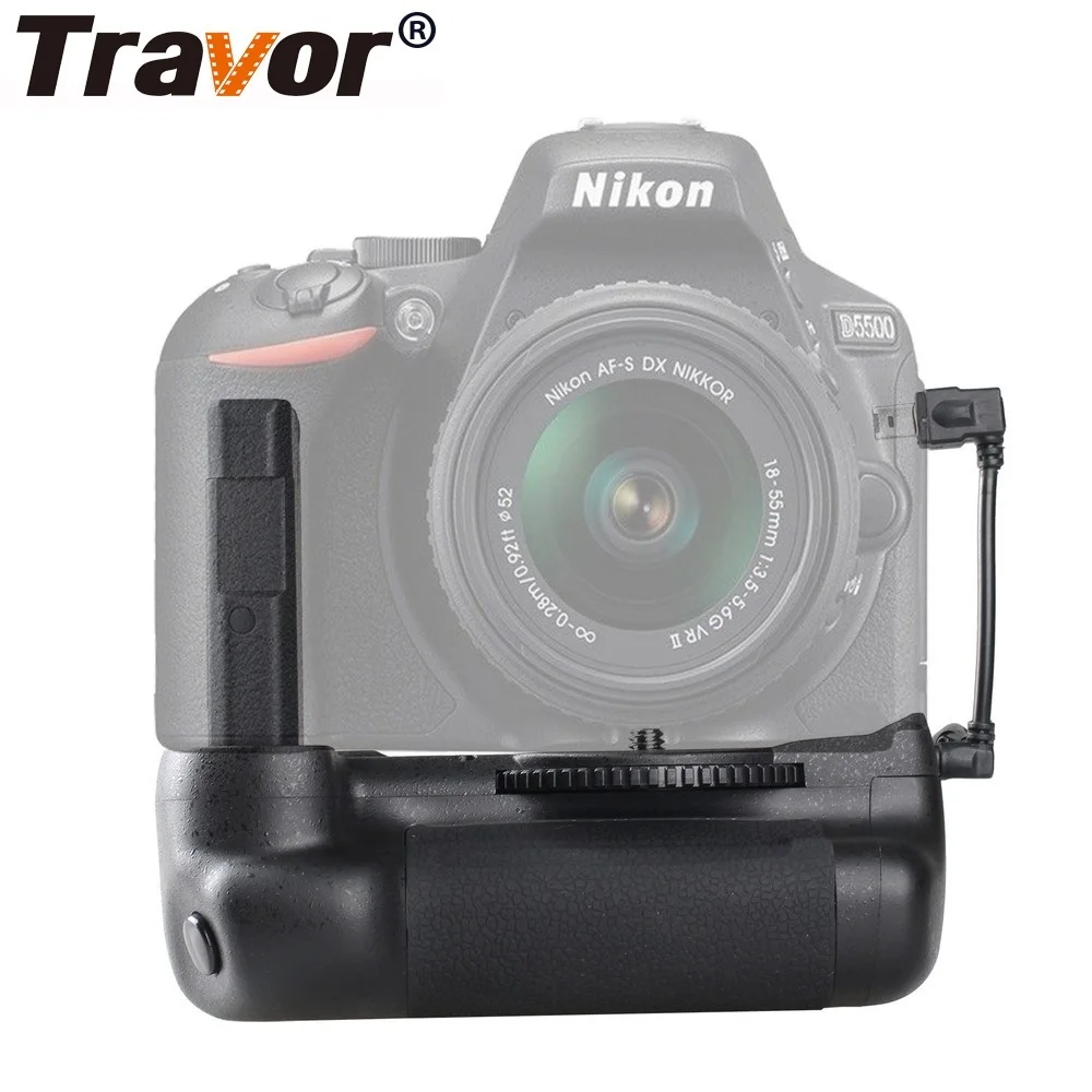Travor вертикальный держатель батарейного отсека для камеры Nikon DSLR D5500 D5600 ручка для камеры работает с аккумулятором EN-EL14A