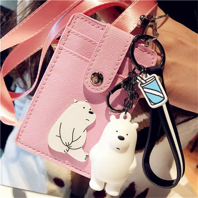 1 шт. kawaii корейский мультфильм ID держатель для карт милые банковские кредитные карты пакеты на день рождения Рождественский подарок для девочек и мальчиков - Цвет: 13