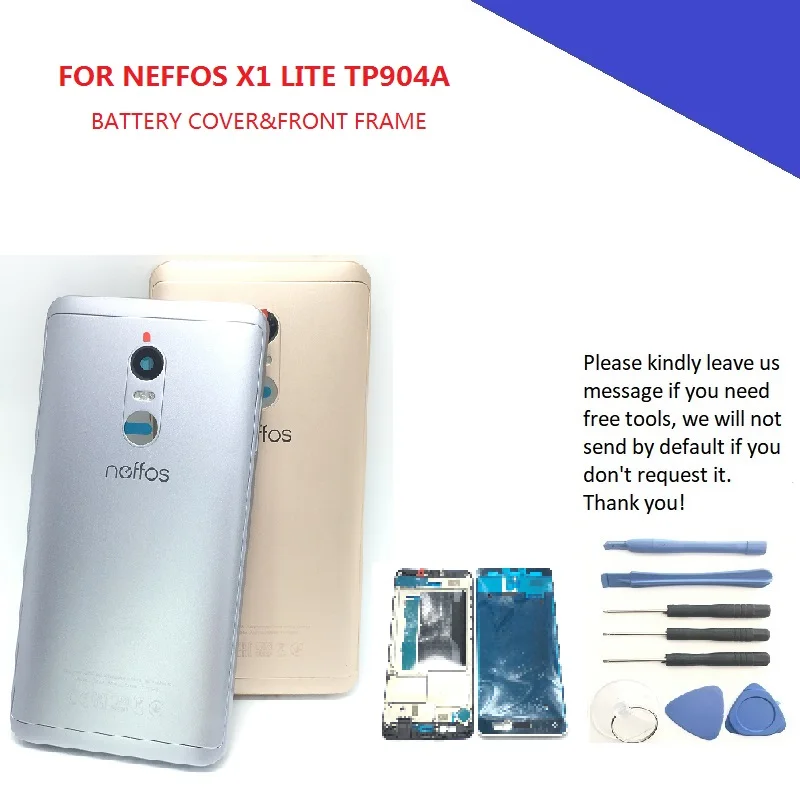 Чехол на заднюю часть батареи для TP-LINK Neffos X1 Lite TP904A передняя рамка мобильного телефона Repalcement arts