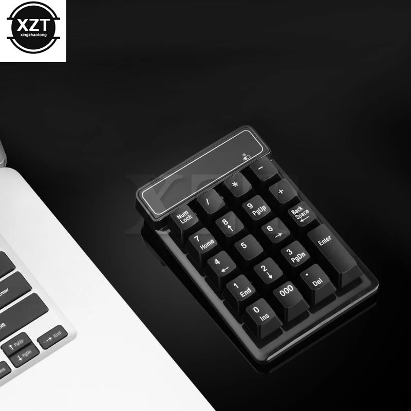 Мини цифровая клавиатура 2 4G Беспроводная USB 19 клавиш Ультратонкая для компьютера