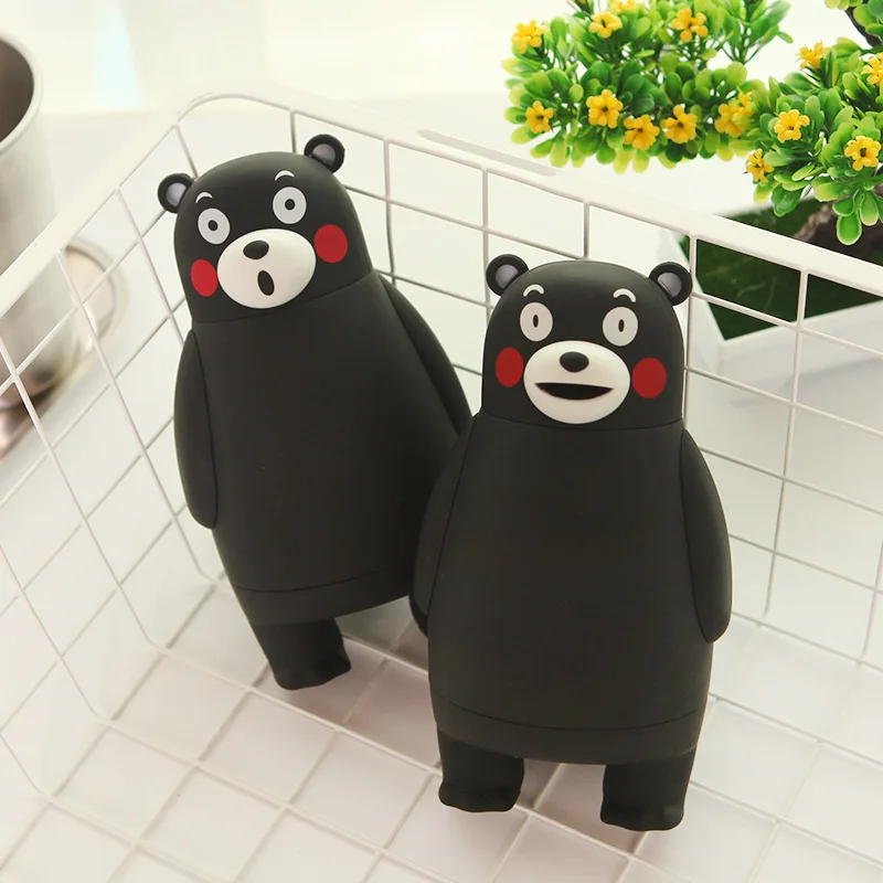 3D милый Кумамон Изолированная бутылка для воды детей мультфильм 304 нержавеющая