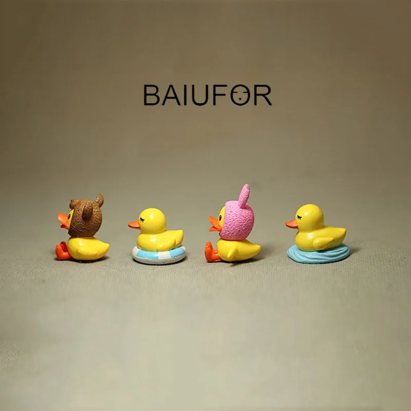 Baiufor миниатюры и статуэтки мультфильм Duck фигурки Сказочный Сад Миниатюрный