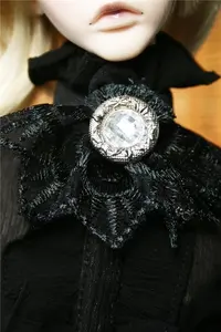 Wamami черный кружевной воротник с бантом 13  14 SD MSD AOD BJD Dollfie