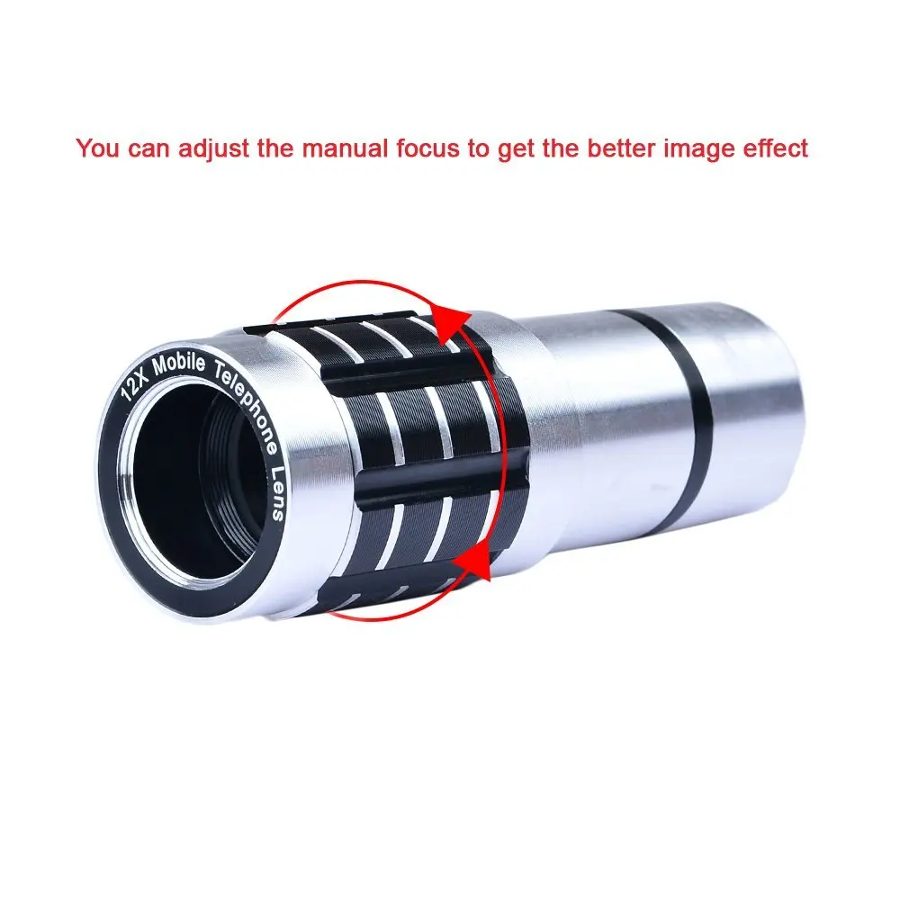 Фото 12X Telepscope камера зум объектив + Регулируемый алюминиевый штатив для Sony Xperia Xioami