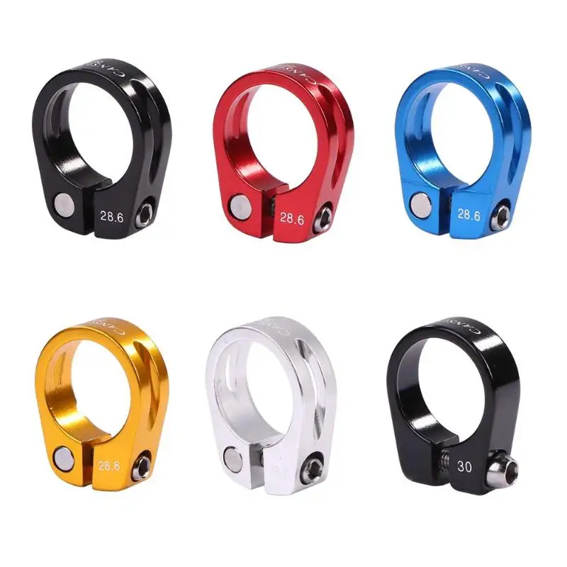 

1pcs Bicycle Seatpost Clamp 28.6/30mm Aluminium Alloy Bicycle Seat Post Pipe Clamp MTB Mountain Road Bike Seat Clamps