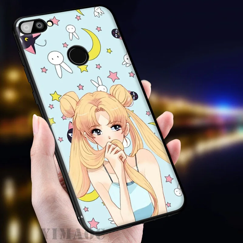 Yimaoc Сейлор Мун Аниме мягкий чехол для huawei Honor вид 20 10 8X8 8C 6A 7A 7X 7C Lite рro Y9 Y7 Y6 Prime 2018 2017