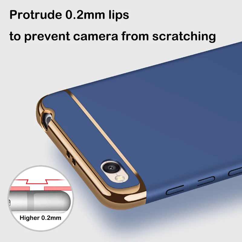 3 in 1 Case For Xiaomi Redmi 4A 5.0'' Luxury 360 Degree Protection Ultra Thin Slim Hard Back Cover 4 A | Мобильные телефоны