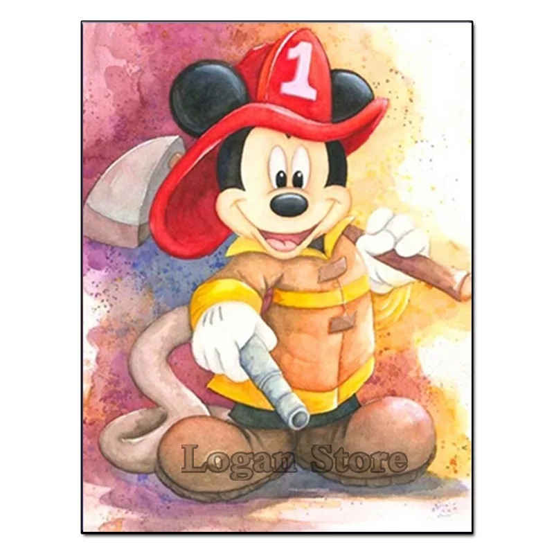 Volledige vierkante ronde diamant 5D DIY Diamond Painting Cartoon Mouse geborduurd Mosaic Home Decor SSC256 | Дом и сад