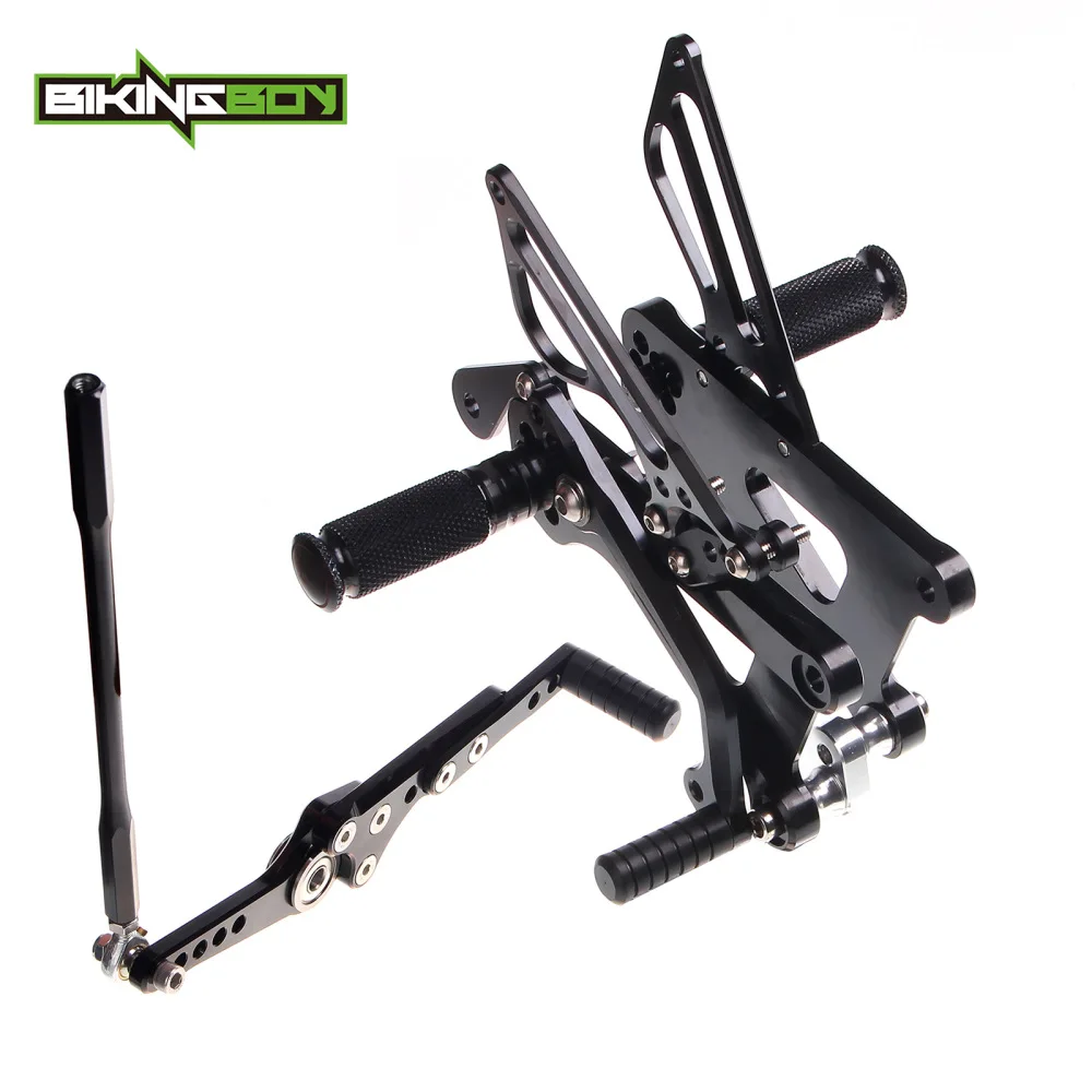 BIKINGBOY подножки для Yamaha YZF R6 03 04 05 06 07 08 09 10 11 12 13 14 15 16 Rearsets регулируемые гоночные