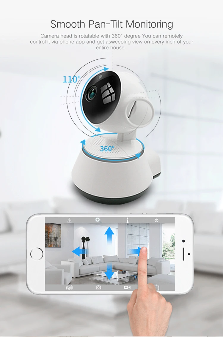 Weesee V380 720P P2P ночного видения умный робот детский wifi беспроводной двухсторонний аудио Домашняя безопасность IP CCTV камера