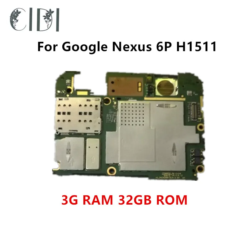 Разблокированная б/у плата CIDI для Google Nexus 6P материнская Huawei H1511 3G RAM 32GB ROM|Платы