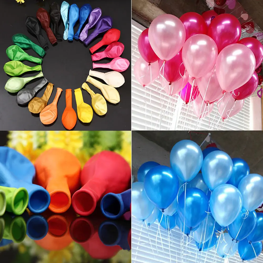 

30pcs/lot 2.2g 10inch Latex Colorful Balloons birthday party Decorations air Helium Kids toys ball Gifts Wedding Supplies