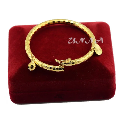 Браслеты для маленьких девочек 4 мм браслеты желтого и золотого цвета ювелирные