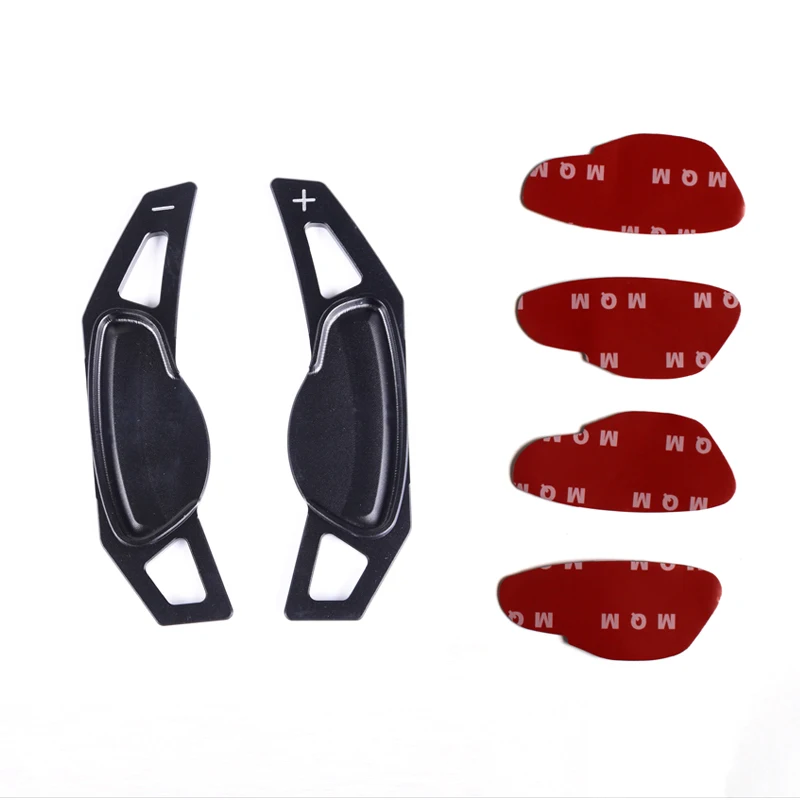 black Для Mercedes smart 451 453 fortwo forfour управление алюминиевым сплавом колеса Переключатели скоростей на руле аксессуары для автомобиля, автомобильный Стайлинг стикер - Название цвета: black