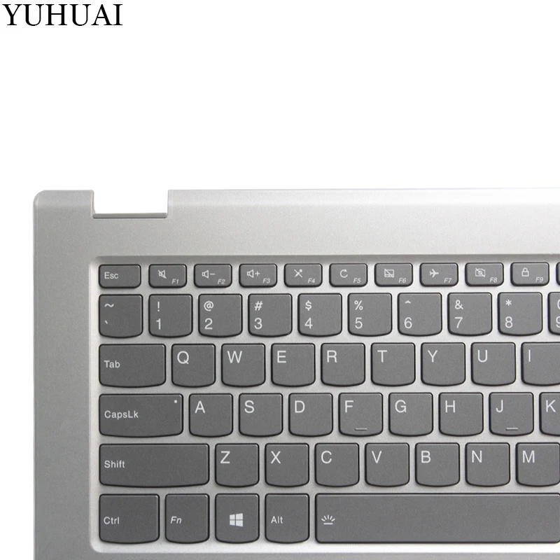 Новая клавиатура для ноутбука США для LENOVO YOGA 520-14 520-14IKB Клавиатура для ноутбука США с серебристой подставкой для рук