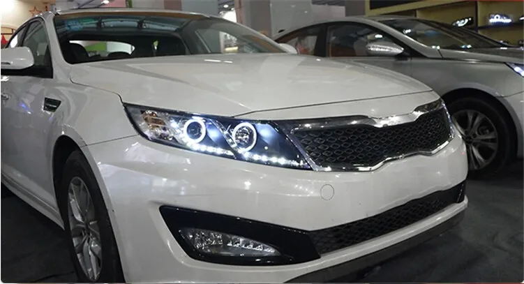 Автомобильный Стайлинг светодиодный HID Рио светодиодный фары передняя фара для KIA K5 2011 2012 2013 bi-ксеноновая линзы ближнего и дальнего света