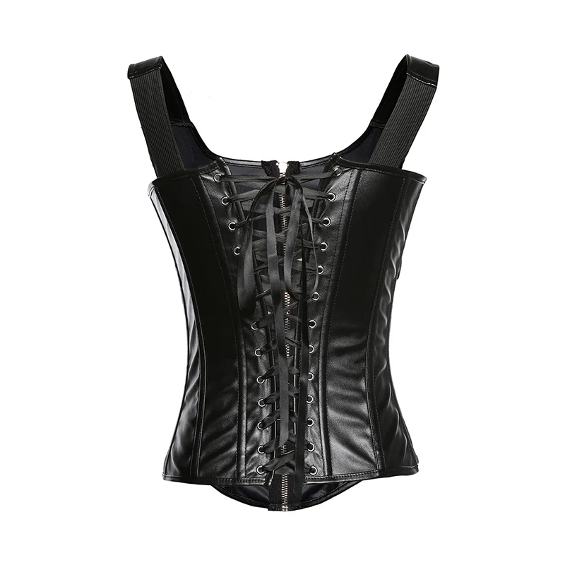 New Fashion Lady Corset Top Plus Size Overbust Leather Waist Cincher Bustier Halloween Dress Bar bustiers corselet sexy lingerie | Женская