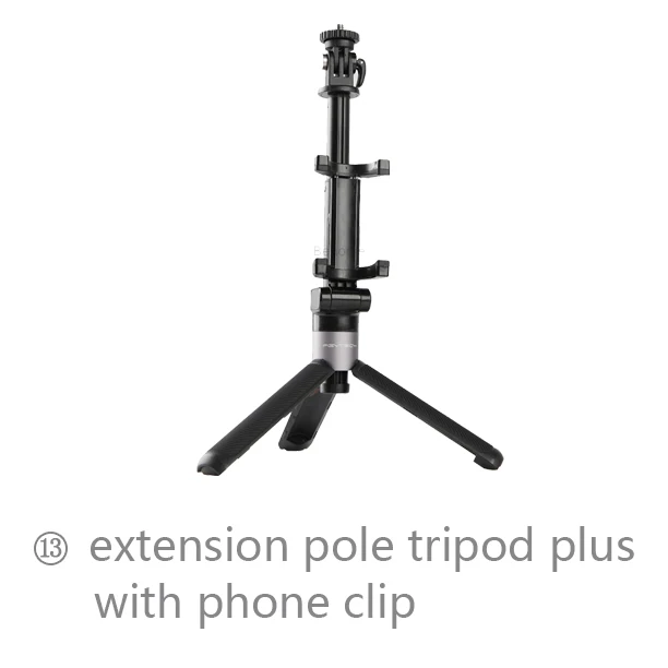 13 типов опционально PGYTECH DJI OSMO Карманный адаптер Держатель клип селфи палка штатив Экшн камера Gimbal аксессуары - Цвет: Фиолетовый