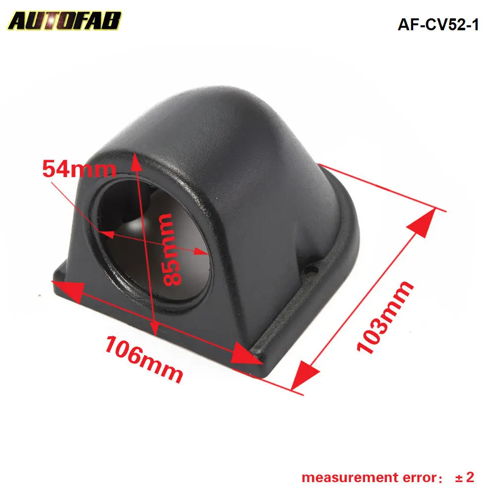 2 &quot52 мм Черный ABS пластиковый измерительный прибор держатель приборной панели