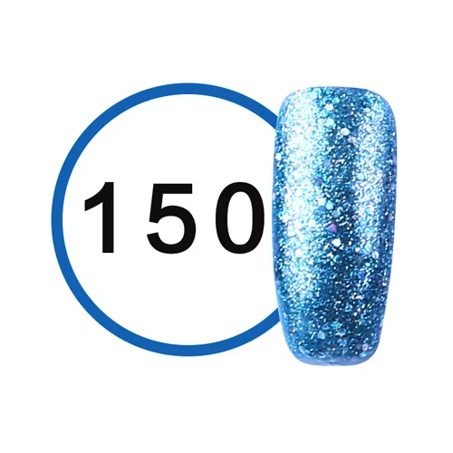 MSHARE гель для ногтей с блестками лак Bling Soak Off Звездный гель 3D эффект УФ светодиодный гель с блестками для ногтей синий белый лак - Цвет: 150