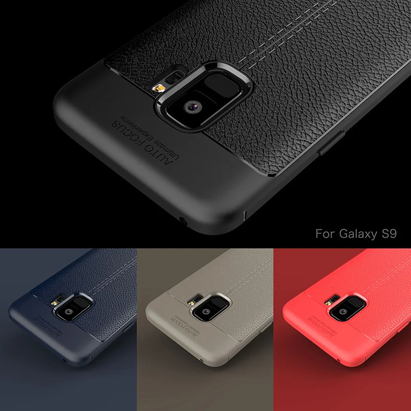 Новый роскошный Ультратонкий чехол для телефона samsung Galaxy S9 Чехол Мягкий ТПУ кожа