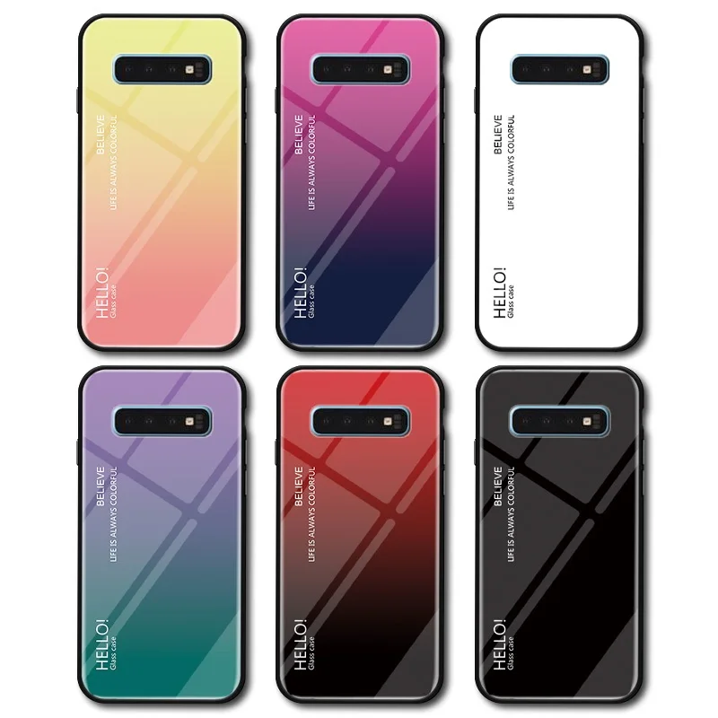 Чехол из закаленного стекла с градиентом для Nokia X 6 7 3,1 plus 7,1 8sirocco Shell Aurora, цветная стеклянная задняя крышка для телефона, чехлы