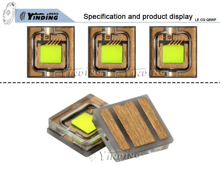 OSRAM LE CG Q8WP 20 Вт Высокая мощность светодиодные лампы бусины 520NM зеленый светильник для сцены источник 3535 проектор фитиль