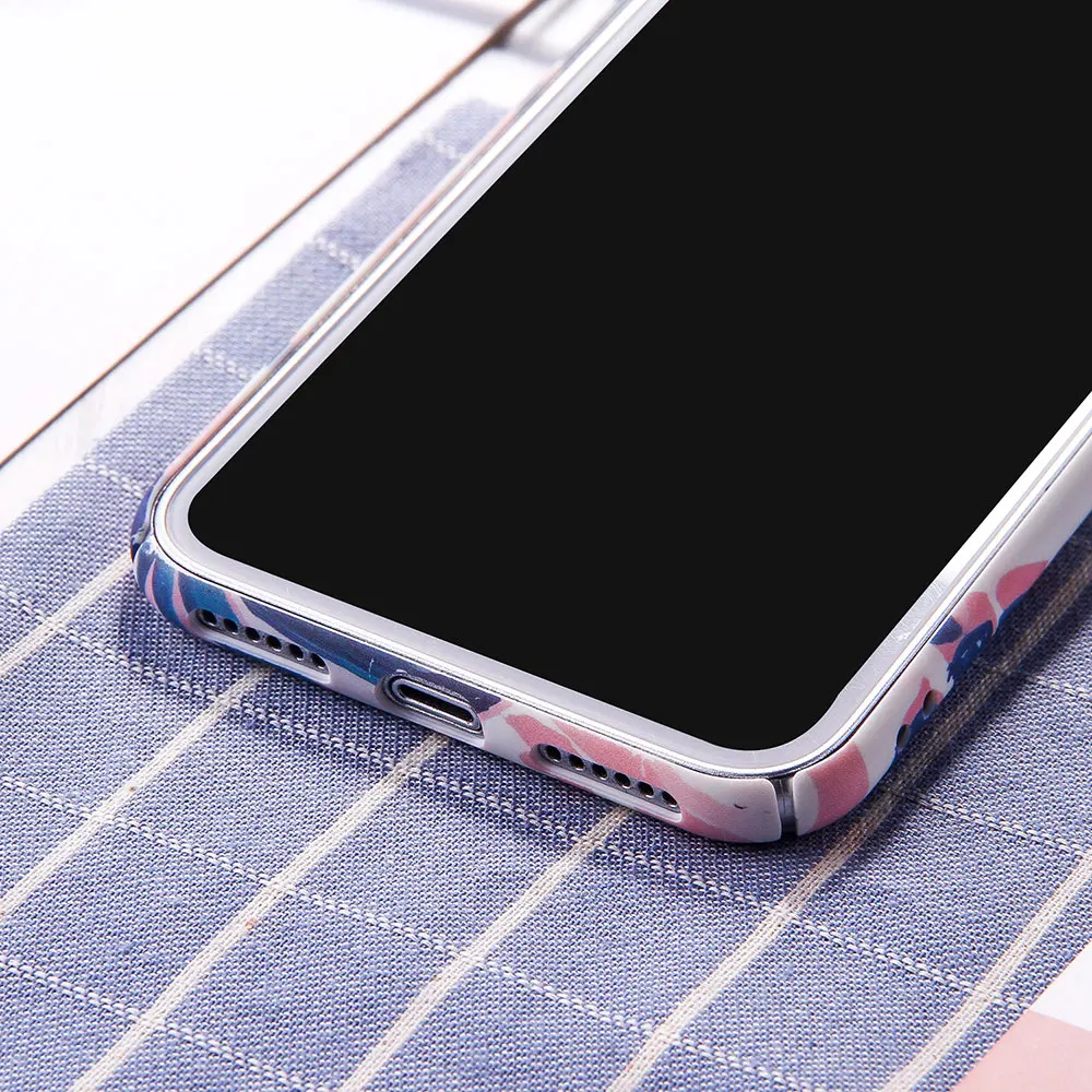 Boucho для iphone 6 6s 7 8 plus Чехлы Coque модные художественные растения лист печати чехол X