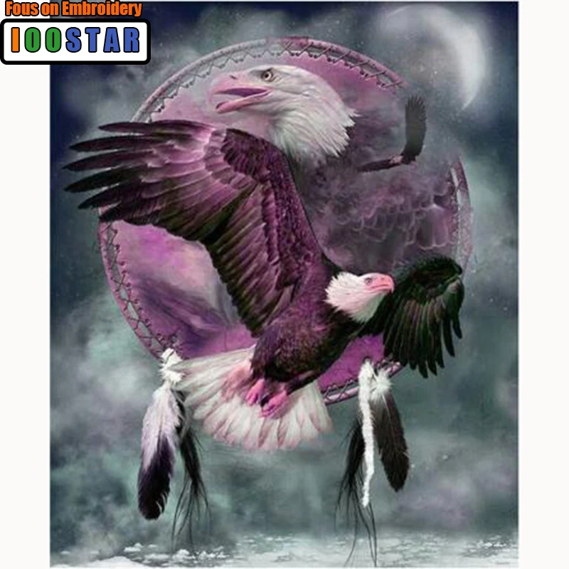 

DIY The eagle totem 5D diamond mosaic square home decor diamond embroidery crafts diamond painting cross stitch needlework