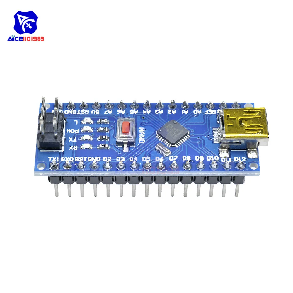 Плата драйвера микроконтроллера CH340 CH340G NANO 3 0 Mini USB Atmega328 ATmega328P модуль 5 в 16 м для