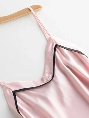 Шелковая пижама высокого качества для женщин летний топ на бретельках и шорты