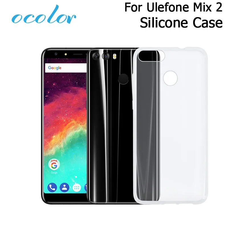 Ocolor для Ulefone Mix 2 прозрачный силиконовый чехол 5 7 &quotмягкая задняя крышка защитный