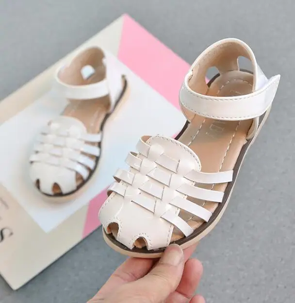 2019 summer new children's sandals fashion shoes elastic band comfortable open toe beach Roman |