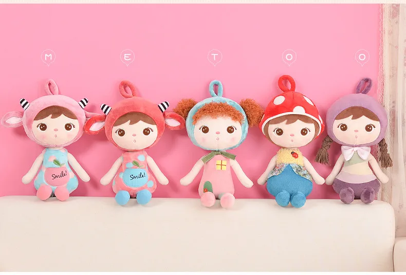 Metoo ангел кролик кукла 50 см kawaii игрушки в виде животных с плюшевой набивкой мультфильм дети игрушки подарок коала панда олень лиса пчела Божья коровка бабочка
