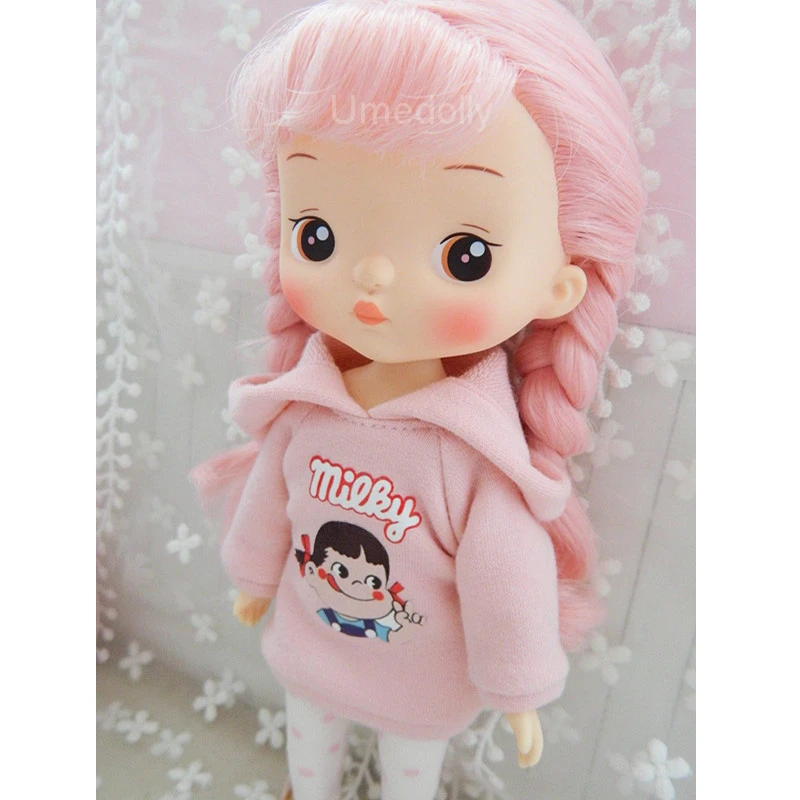 1 шт. милая розовая толстовка с капюшоном для 1/6 Blyth Azone Licca Holala Doll одежда наряды