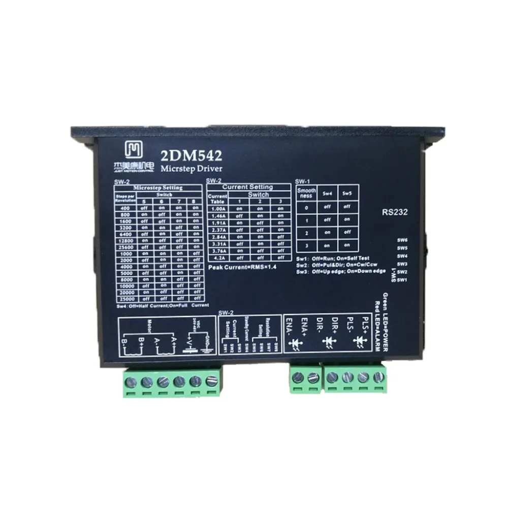 JMC двухфазный Драйвер шагового двигателя для 42 мм 57 2DM542 DC 24-50v CNC kit | Обустройство